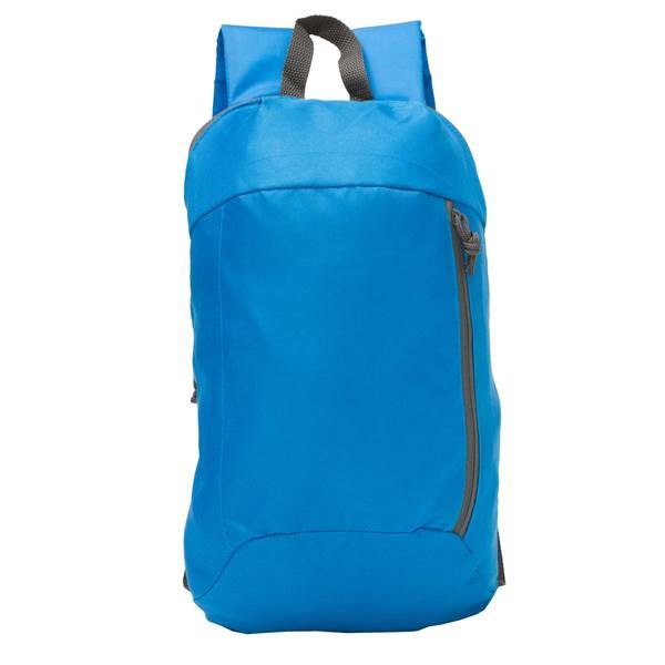 Obrázky: Jednoduchý polyesterový ruksak 10 L, modrý, Obrázok 2