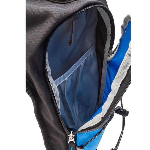 Obrázky: Modrý športový ruksak s reflex.prvkami na bicykel, Obrázok 3