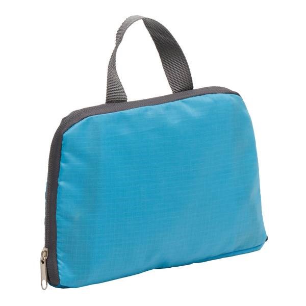 Obrázky: Modrý skladací ruksak z 210D polyesteru, Obrázok 2