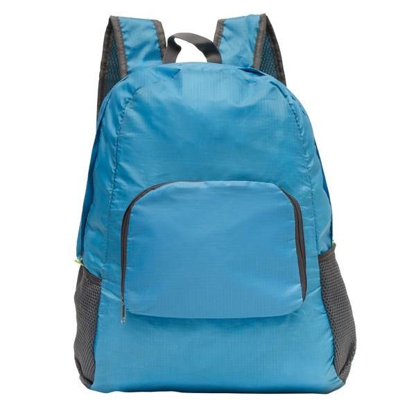 Obrázky: Modrý skladací ruksak z 210D polyesteru, Obrázok 3