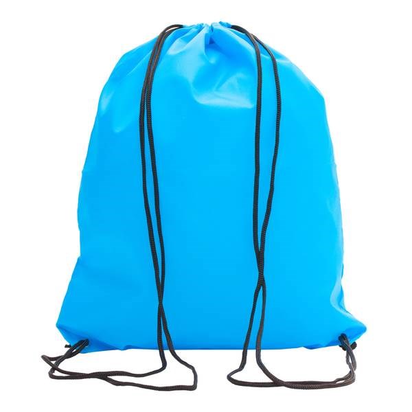 Obrázky: Jednoduchý polyesterový sťahovací ruksak sv. modrý