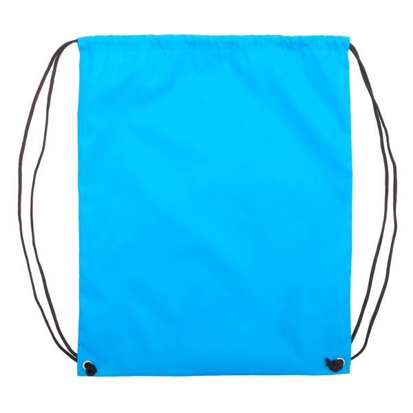 Obrázky: Jednoduchý polyesterový sťahovací ruksak sv. modrý, Obrázok 2
