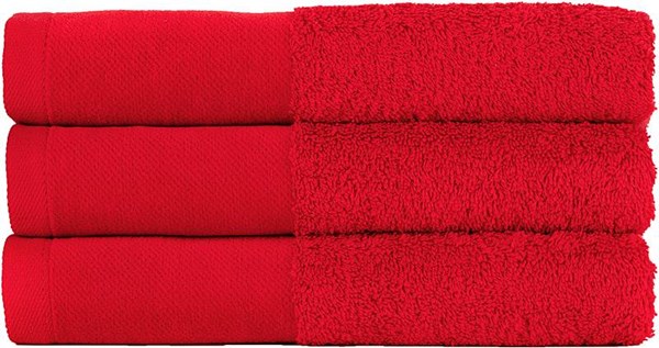 Obrázky: Červený luxusný froté uterák Strong 500 g/m2, Obrázok 3