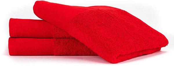 Obrázky: Červený luxusný froté uterák Strong 500 g/m2, Obrázok 4