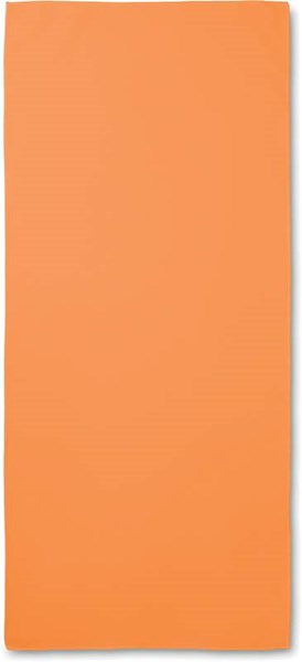Obrázky: Športový uterák so sieťovým obalom, oranžový, Obrázok 2