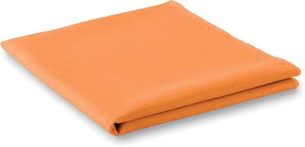 Obrázky: Športový uterák so sieťovým obalom, oranžový, Obrázok 3