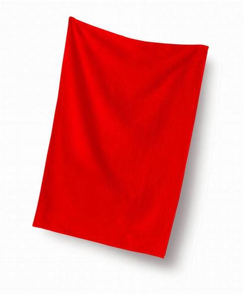 Obrázky: Červený uterák LUXURY 30x50 cm, gramáž 400 g/m2, Obrázok 1