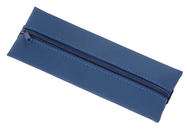 Obrázky: Modré zápisníkové puzdro na písacie potreby
