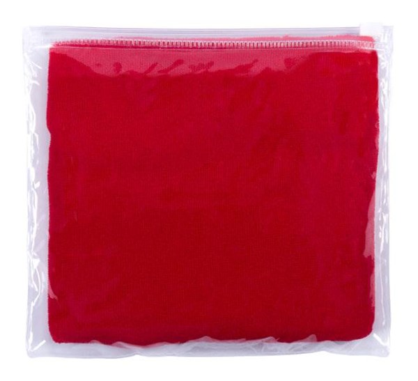 Obrázky: Červený uterák z mikrovlákna, Obrázok 2