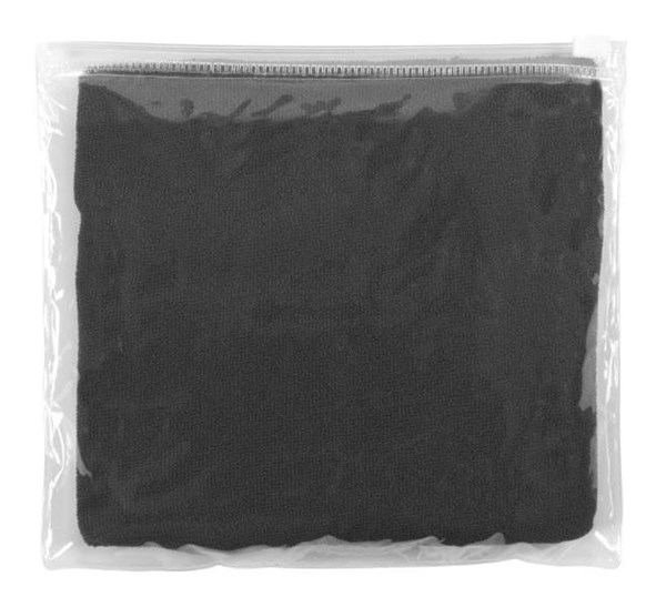 Obrázky: Čierny uterák z mikrovlákna, Obrázok 2