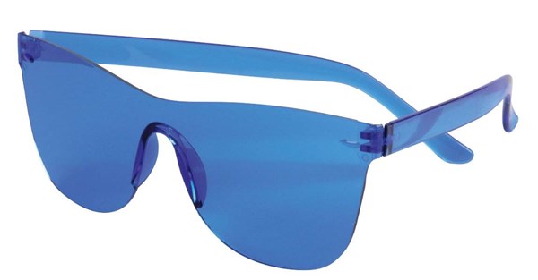 Obrázky: Trendy slnečné okuliare bez rámu, modré, Obrázok 4