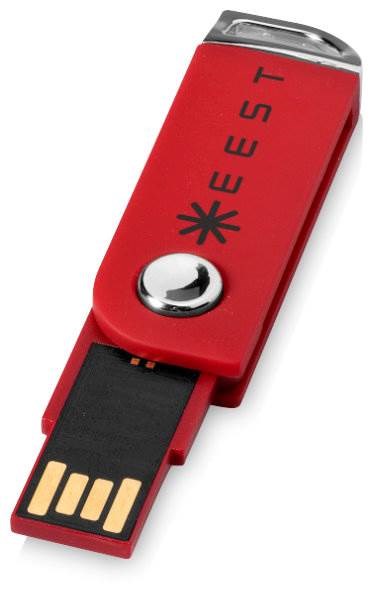 Obrázky: Červený otočný USB flash disk, úchyt na kľúče, 2GB, Obrázok 9