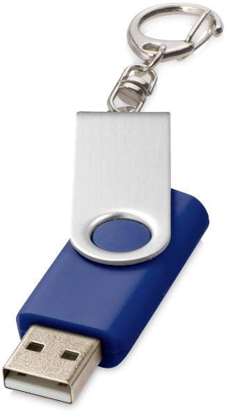 Obrázky: Twister strieb.-modrý USB flash disk,prívesok,2GB, Obrázok 3