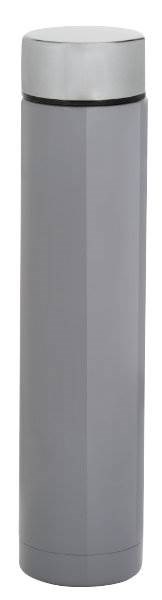 Obrázky: Malá kovová dvojplášťová termoska 250 ml, šedá, Obrázok 2