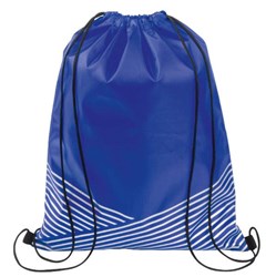 Obrázky: Polyesterový ruksak s reflex. pásmi, modrý