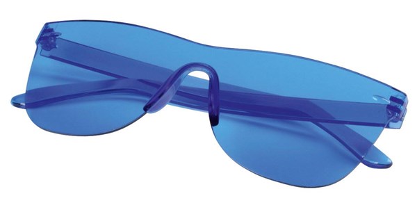 Obrázky: Trendy slnečné okuliare bez rámu, modré, Obrázok 2