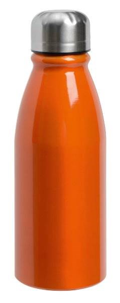 Obrázky: Oranžová hliníková fľaša s nerezovým viečkom