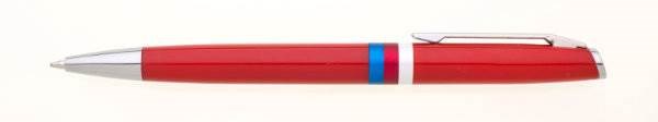 Obrázky: Červené guličkové pero REPUBLIKA s potlačou leva