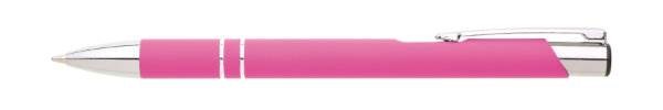 Obrázky: Hliníkové guličkové pero LARA SOFT, ružové