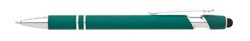 Obrázky: Zelené hliník.guličkové pero NOTY SOFT so stylusom