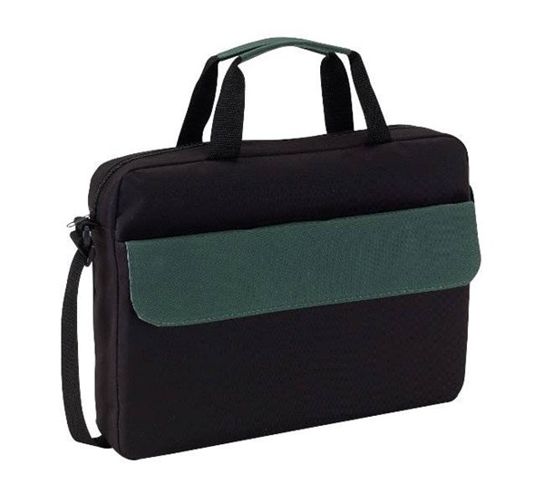 Obrázky: Polyesterová konferenčná taška se zelenou klopou, Obrázok 2