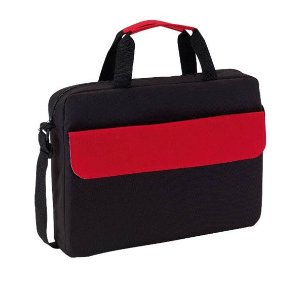 Obrázky: Polyesterová konferenčná taška s červenou klopou, Obrázok 2