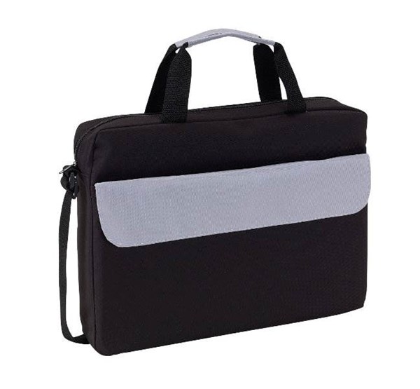 Obrázky: Polyesterová konferenčná taška s šedou klopou, Obrázok 2