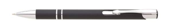 Obrázky: Hliníkové guličkové pero LARA SOFT, čierne, Obrázok 2