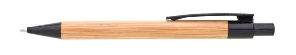 Obrázky: Bambusové guličkové pero, čierne plast. doplnky, Obrázok 3