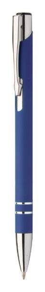 Obrázky: Hliníkové pogumované pero modré - vhodné na laser, Obrázok 2