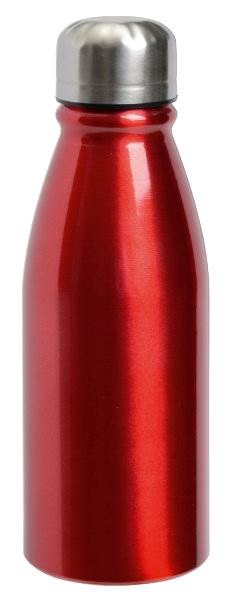 Obrázky: Červená hliníková fľaša s nerezovým viečkom, Obrázok 2