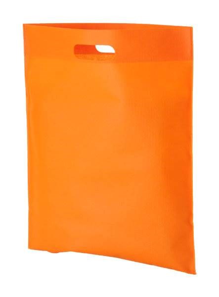 Obrázky: Väčšia taška s priehmatom,netk. textília,oranžová