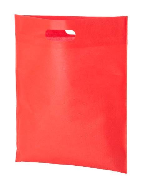Obrázky: Väčšia taška s priehmatom, netk. textília, červená