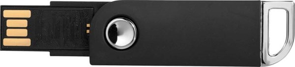 Obrázky: Čierny otočný USB flash disk, úchyt na kľúče, 1GB, Obrázok 9