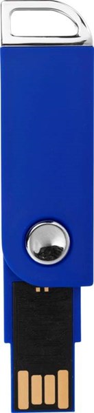 Obrázky: Modrý otočný USB flash disk, úchyt na kľúče, 4GB, Obrázok 6