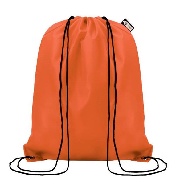 Obrázky: Oranžový ruksak so šnúrkami zo 190T RPET