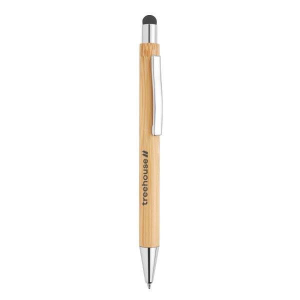 Obrázky: Guličkové pero a stylus z bambusu, chróm.doplnky, Obrázok 3