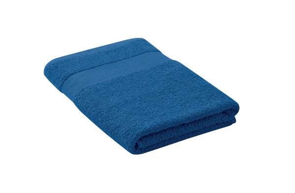 Obrázky: Kráľovsky modrý bavlnený uterák 140 x 70 cm