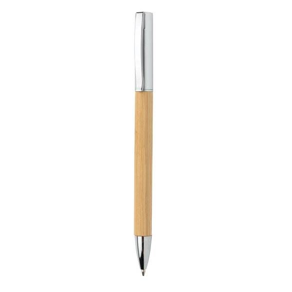Obrázky: Moderné bambusové pero s kovovými doplnkami