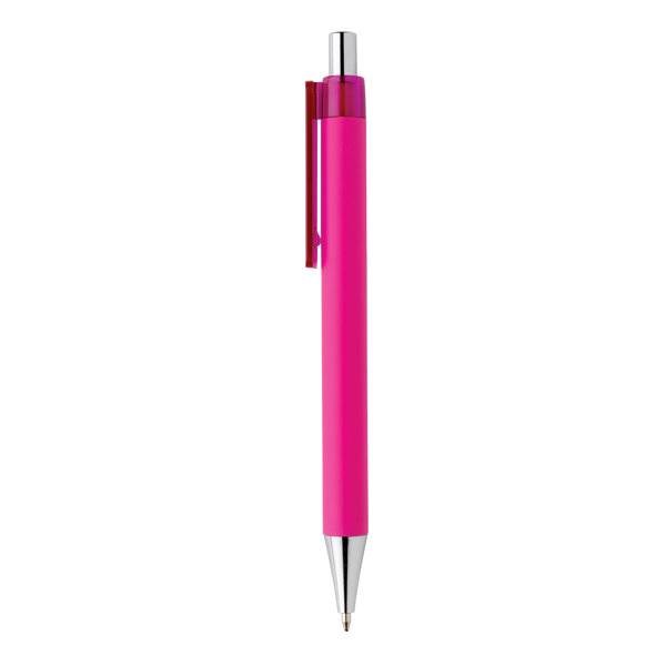 Obrázky: Ružové pero X8 s pogumovaným povrchom, Obrázok 3