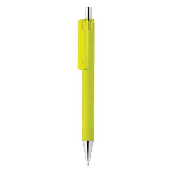 Obrázky: Limetkové pero X8 s pogumovaným povrchom