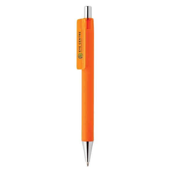 Obrázky: Oranžové pero X8 s pogumovaným povrchom, Obrázok 4