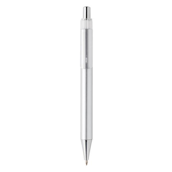 Obrázky: Strieborné plastové metalické pero X8, Obrázok 2