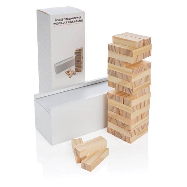Obrázky: Hlavolam-skladacia drevená veža v bielej krabičke, Obrázok 8