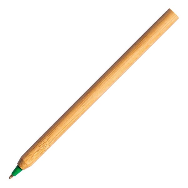 Obrázky: Guličkové pero z bambusu, zelené, Obrázok 2