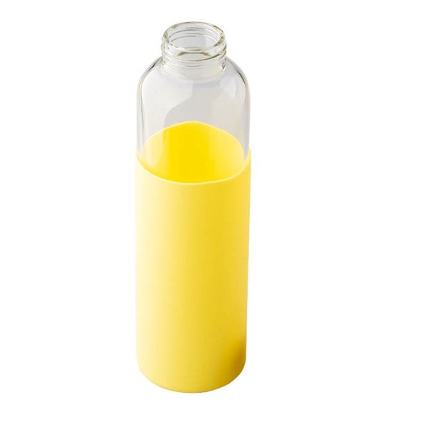 Obrázky: Sklenená fľaša 560 ml, žltá, Obrázok 2