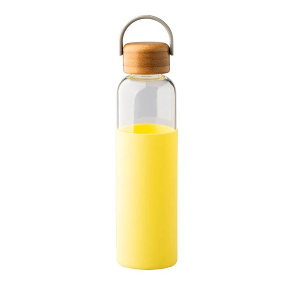 Obrázky: Sklenená fľaša 560 ml, žltá, Obrázok 3