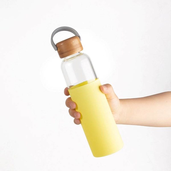 Obrázky: Sklenená fľaša 560 ml, žltá, Obrázok 6
