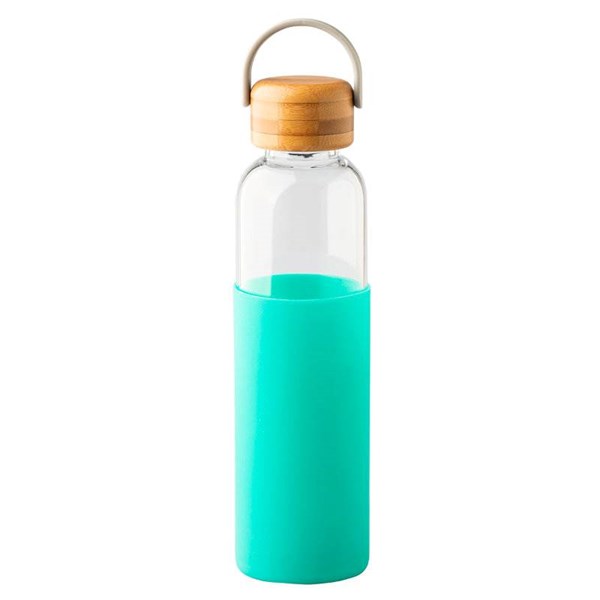 Obrázky: Sklenená fľaša 560 ml, zelená, Obrázok 3