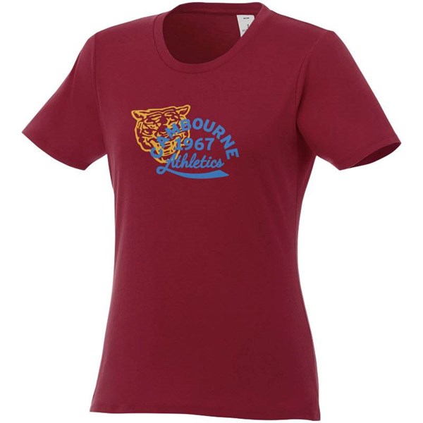 Obrázky: Dámske tričko Heros s krátkym rukávom, burgund/XL, Obrázok 6
